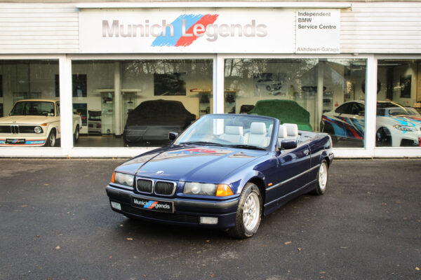 BMW E36 328i Convertible montreal blue