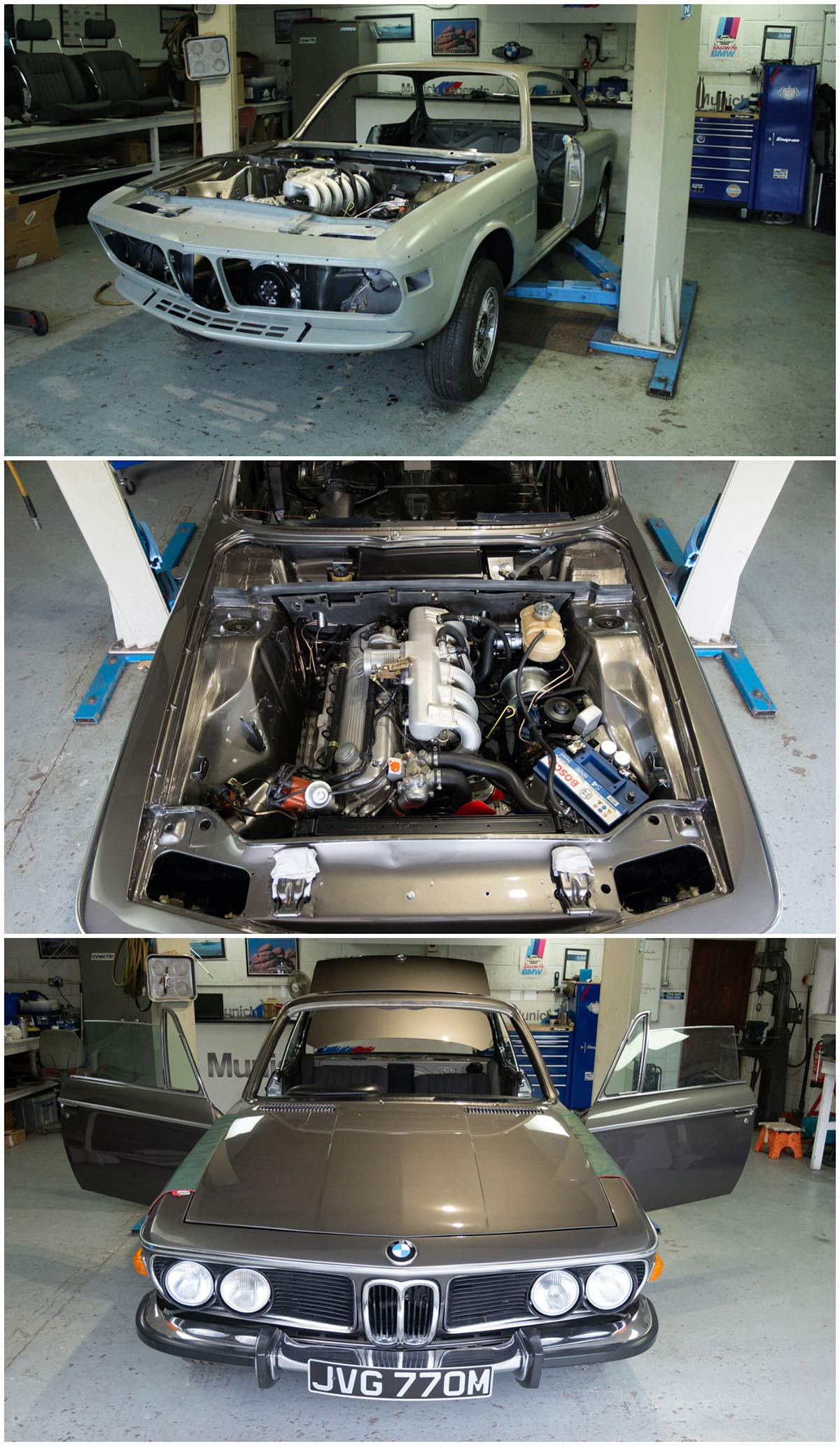 BMW E9 3.0 CSi restoration Munich Legends